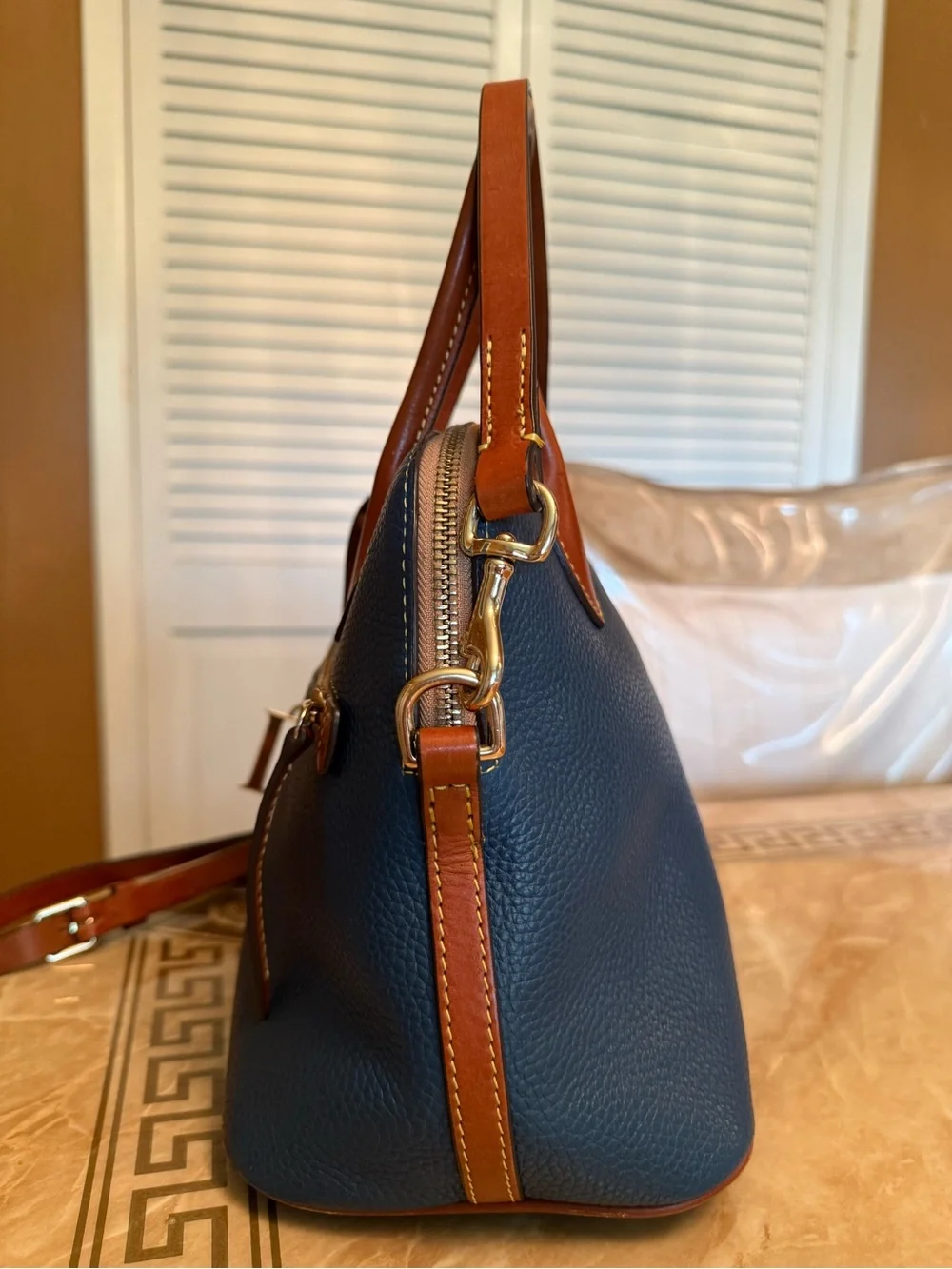 Dooney & Bourke Pebble Grain Domed Satchel